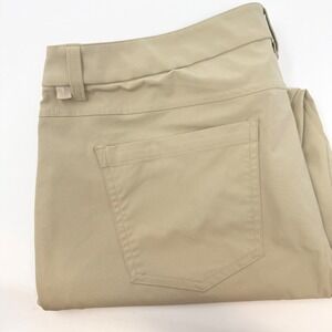 Lululemon Commission Pant Classic Khaki Tan Warpstreme LM5ALWS Mens 40x28